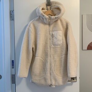 Oversized Teddy Fleece Hooded Jacket
